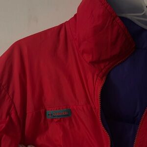 Vintage Columbia Crimson Jacket with Violet Interior